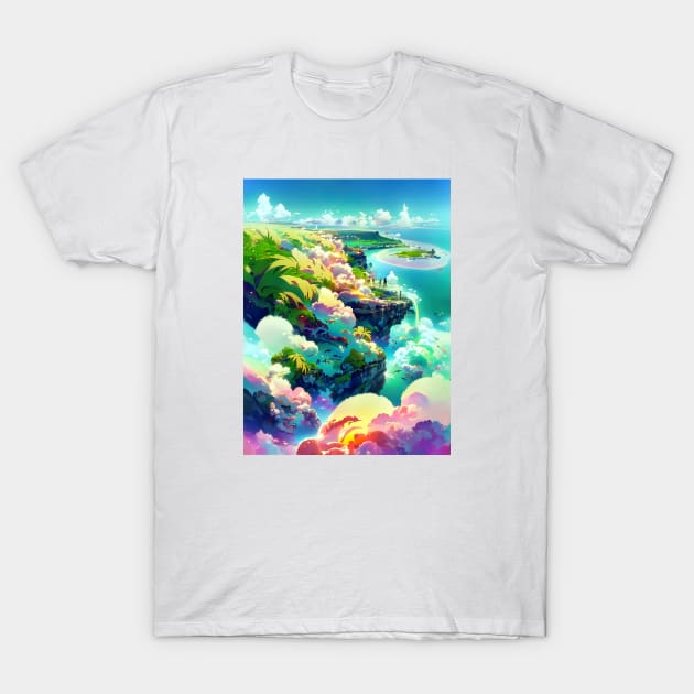 Fantasy Cliffs T-Shirt by Holosomnia